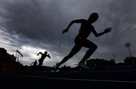 canadian track and field silhouette